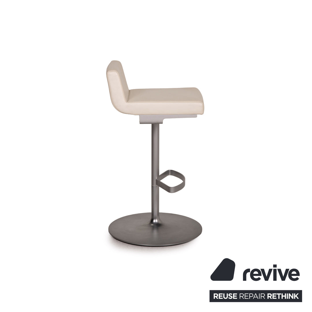 Rolf Benz Leather Bar Stool White Chair