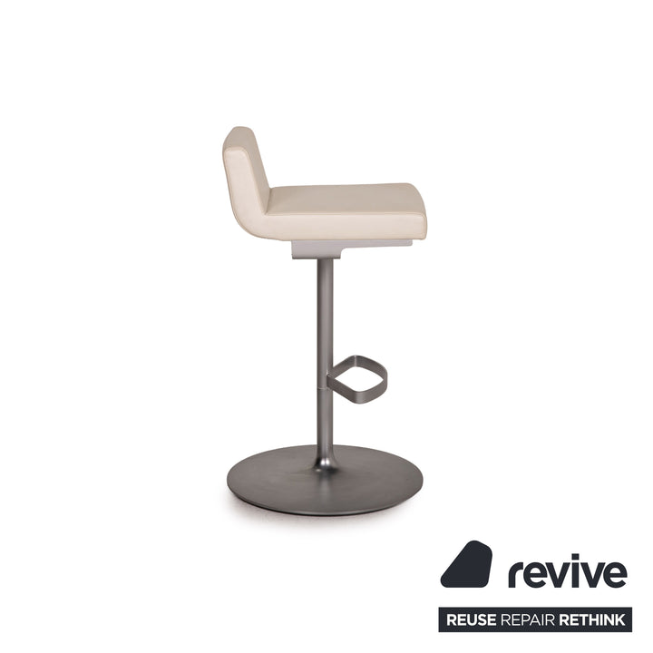 Rolf Benz Leather Bar Stool White Chair