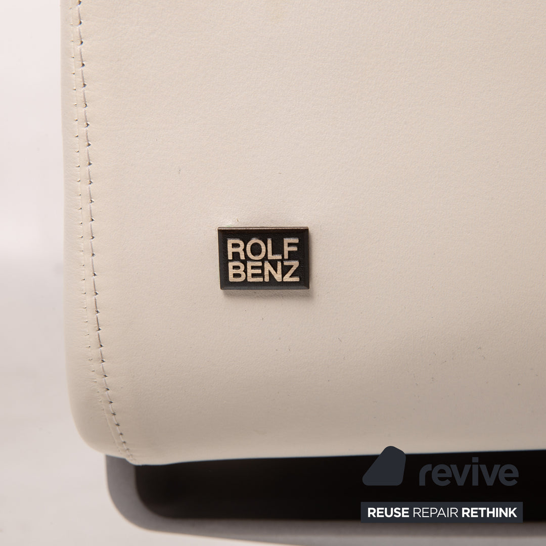 Rolf Benz Leather Bar Stool White Chair