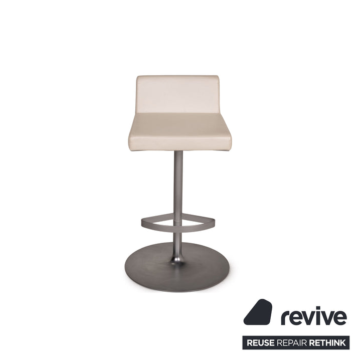 Rolf Benz Leather Bar Stool White Chair