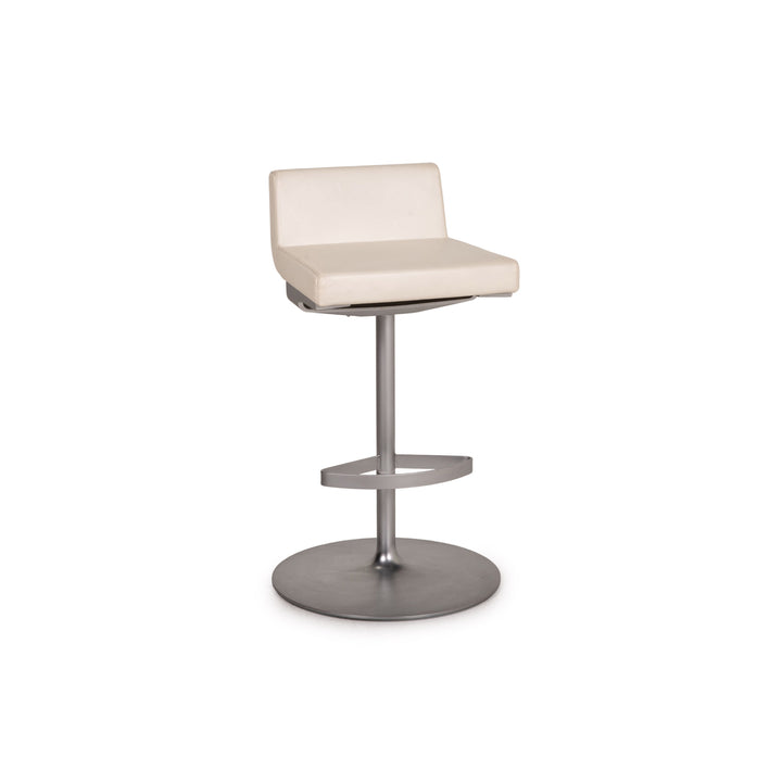 Rolf Benz Leather Bar Stool White Chair