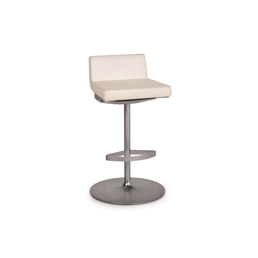 Rolf Benz Leather Bar Stool White Chair