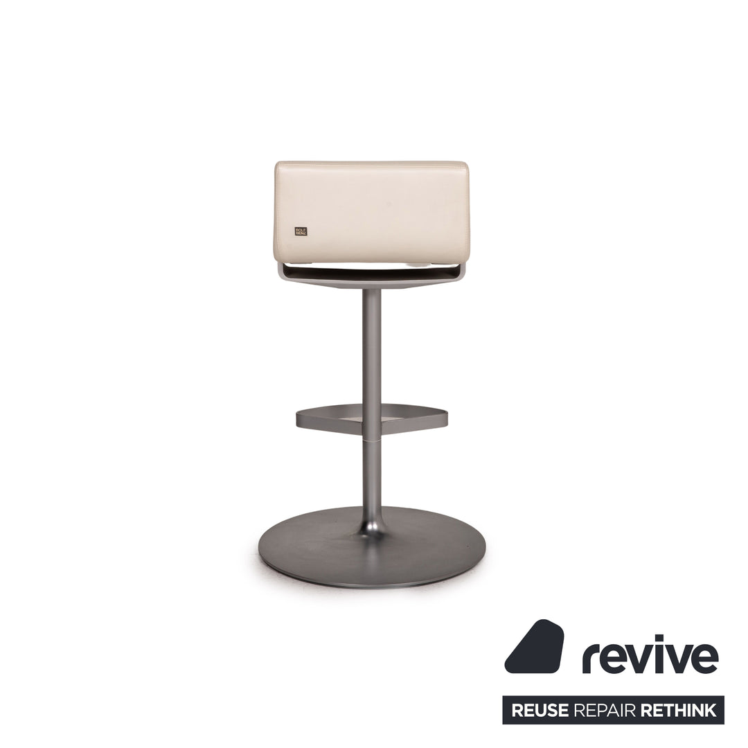Rolf Benz Leather Bar Stool White Chair