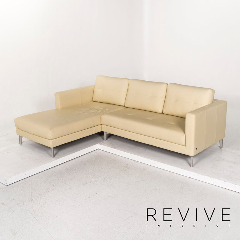 Rolf Benz Leder Ecksofa Gelb Hellgelb Sofa Couch