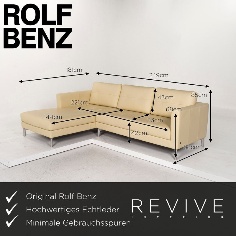 Rolf Benz Leder Ecksofa Gelb Hellgelb Sofa Couch
