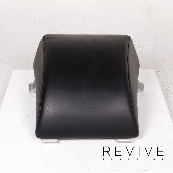Rolf Benz Leather Stool Black #12288