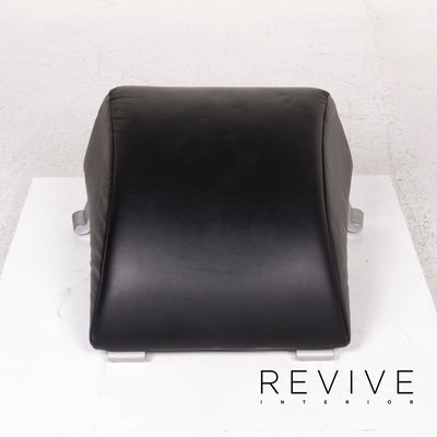 Rolf Benz Leder Hocker Schwarz #12288