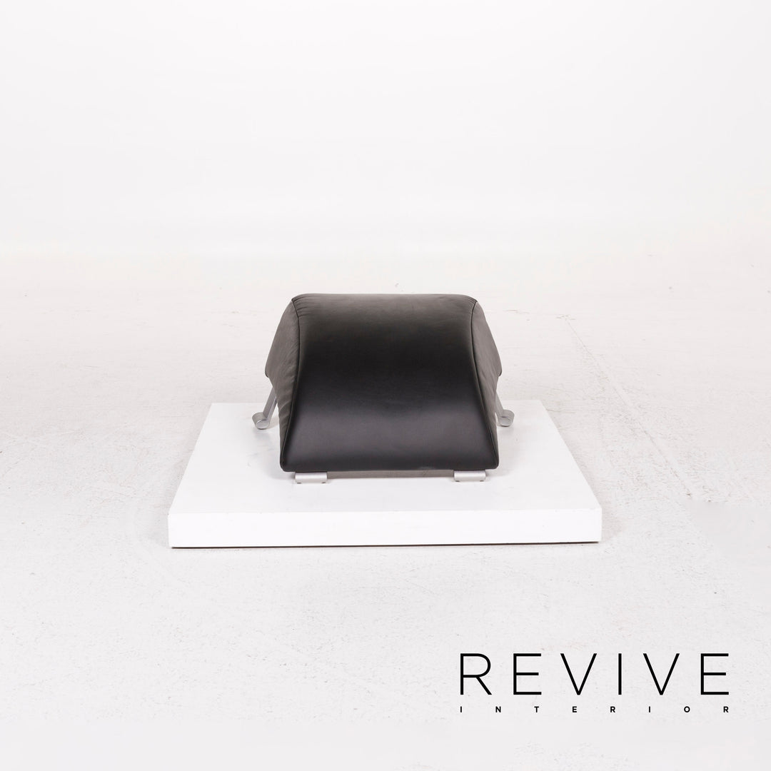 Rolf Benz Leather Stool Black #12288