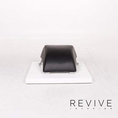 Rolf Benz Leder Hocker Schwarz #12288