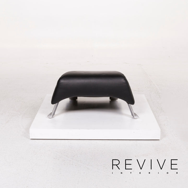Rolf Benz Leather Stool Black #12288