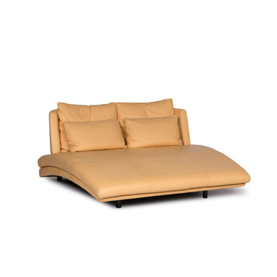 Rolf Benz Leder Liege Gelb Relax Daybed #11044