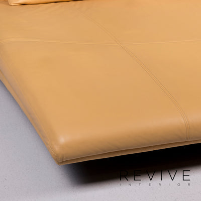 Rolf Benz Leder Liege Gelb Relax Daybed #11044