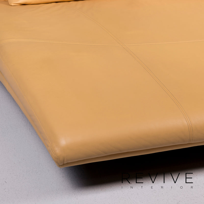 Rolf Benz Leder Liege Gelb Relax Daybed 