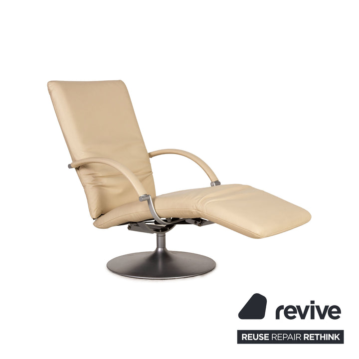 Rolf Benz Leder Sessel Beige Funktion Relaxfunktion