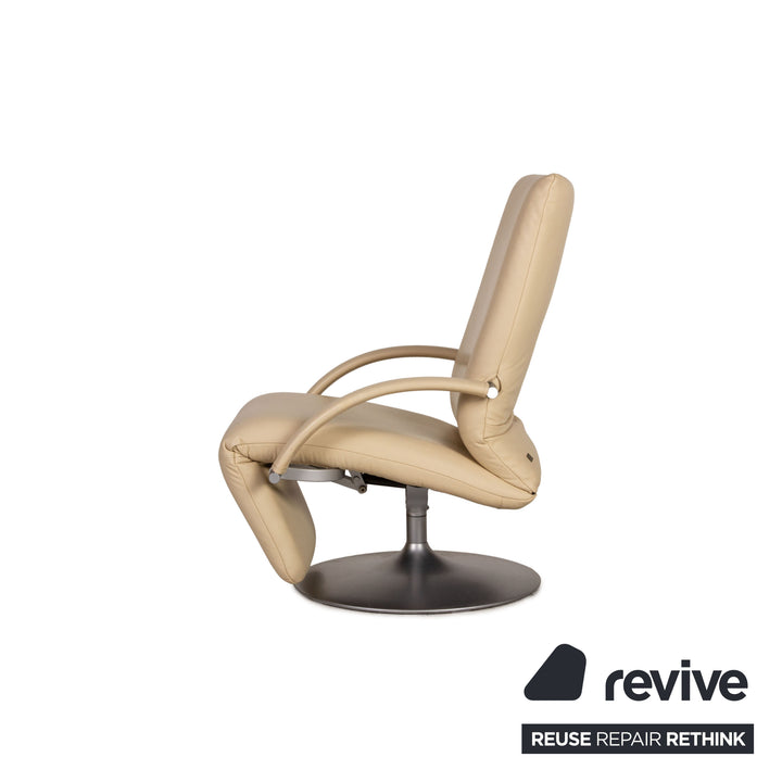 Rolf Benz Leder Sessel Beige Funktion Relaxfunktion