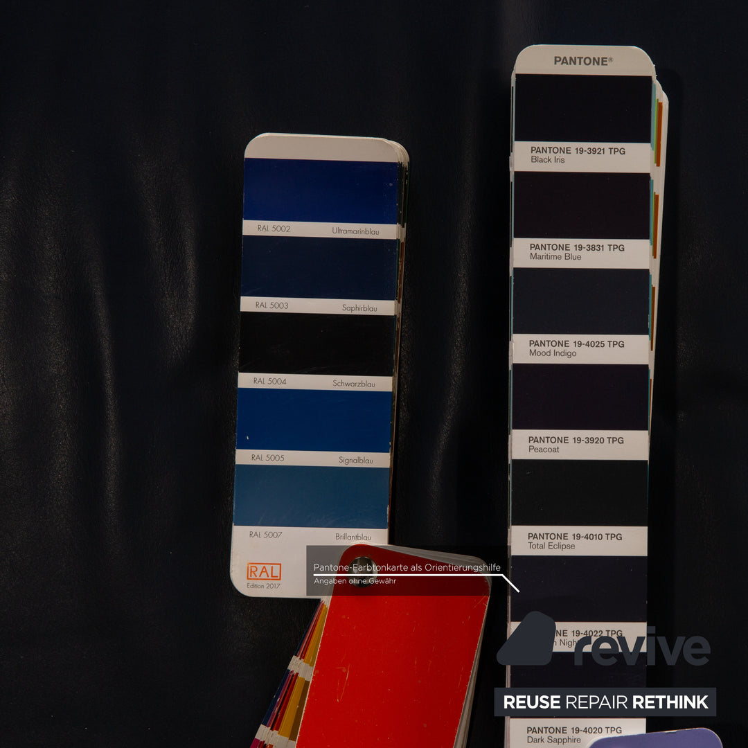 Rolf Benz Leder Sessel Blau manuelle Funktion Relaxfunktion