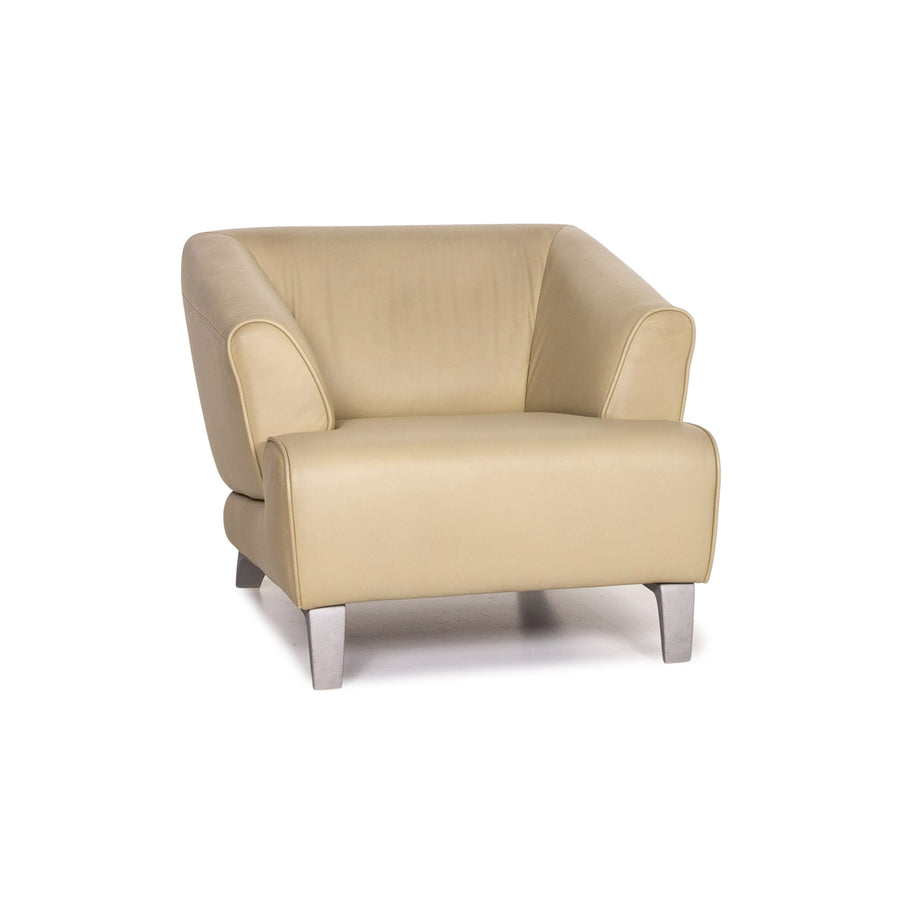 Rolf Benz Leather Armchair Green Lime Green #14660