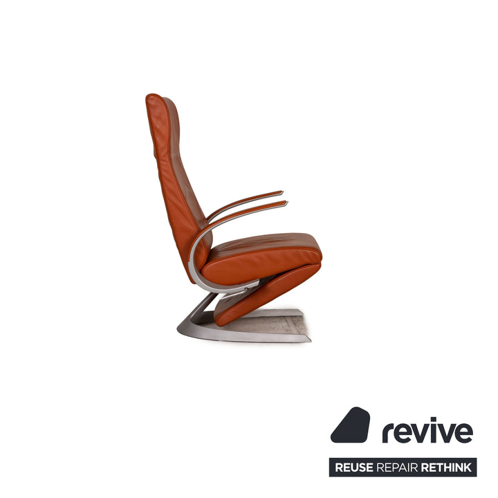 Rolf Benz Leder Sessel Orange Funktion Relaxfunktion