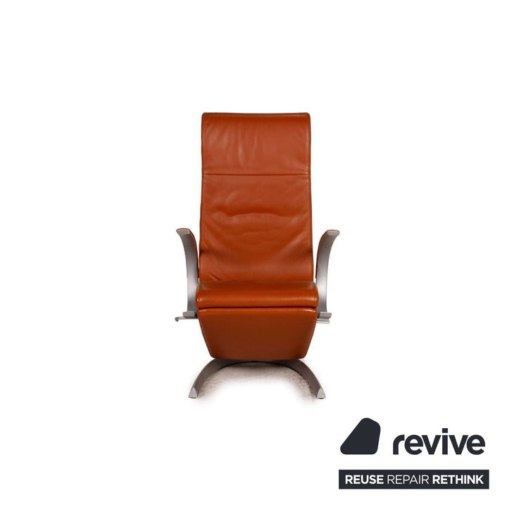 Rolf Benz Leder Sessel Orange Funktion Relaxfunktion