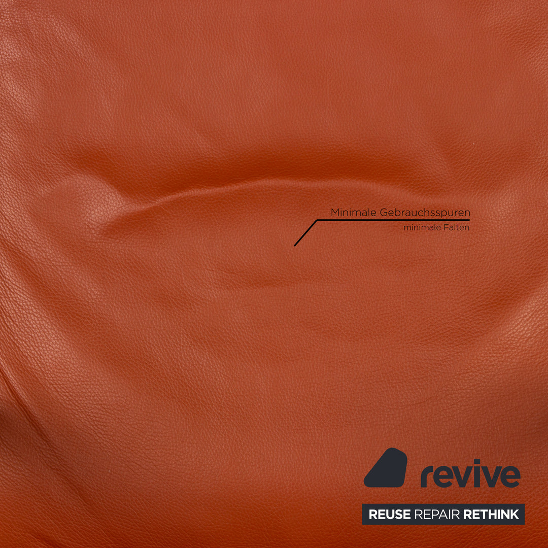 Rolf Benz Leder Sessel Orange Funktion Relaxfunktion