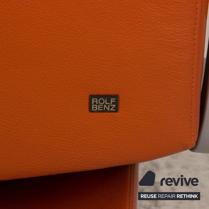 Rolf Benz Leder Sessel Orange Funktion Relaxfunktion