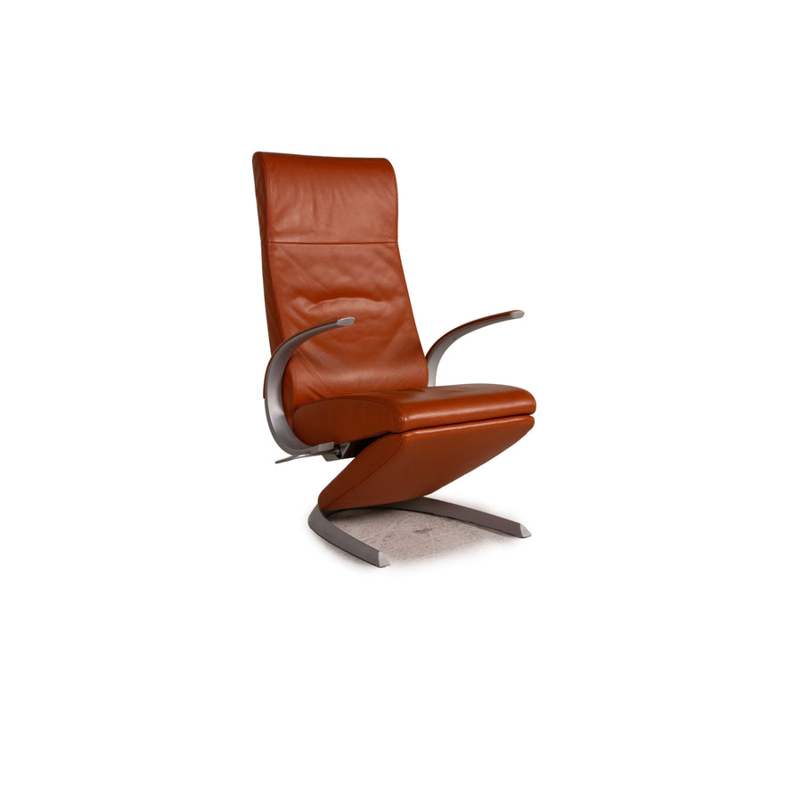 Rolf Benz Leder Sessel Orange Funktion Relaxfunktion