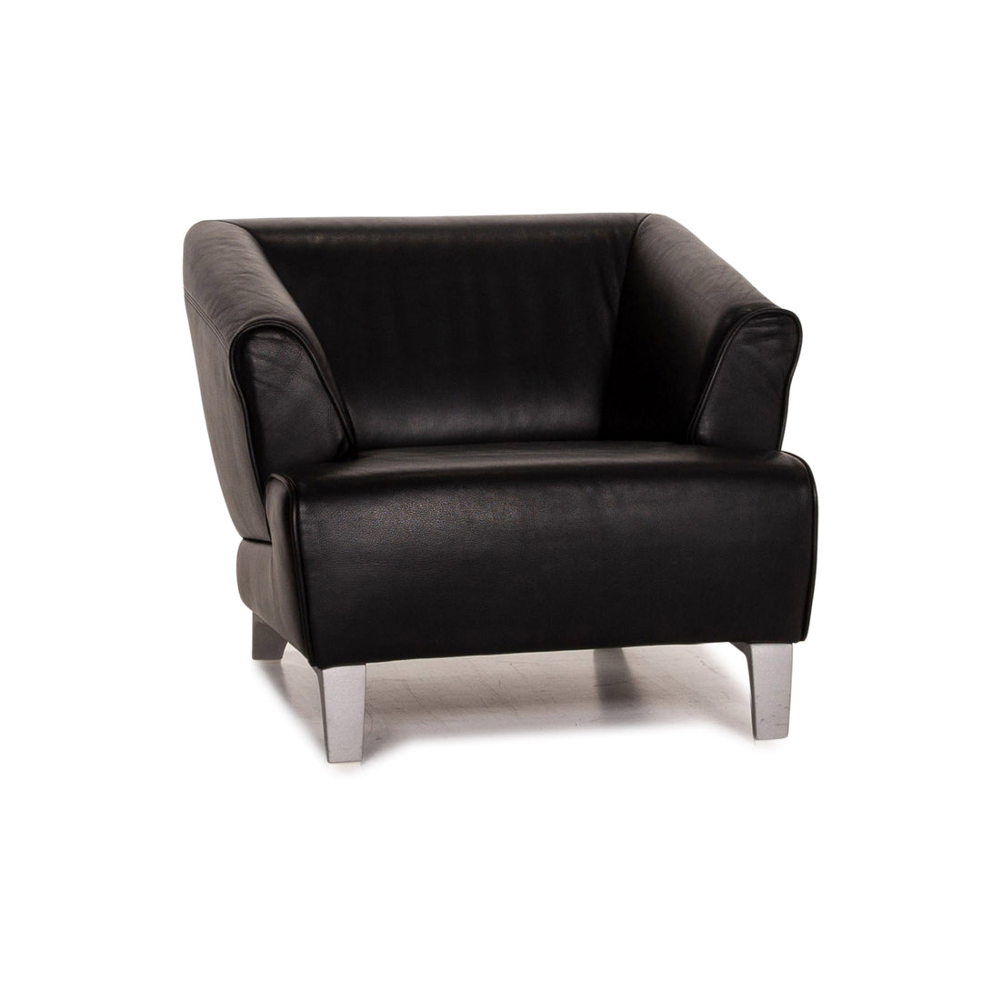 Rolf Benz Leather Armchair Black #15139