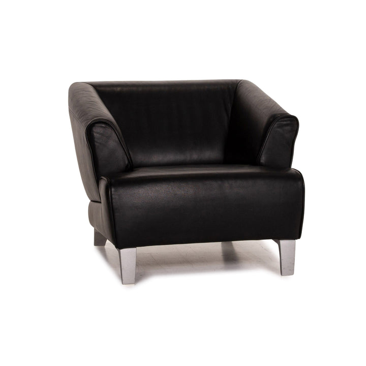 Rolf Benz Leather Armchair Black #15139