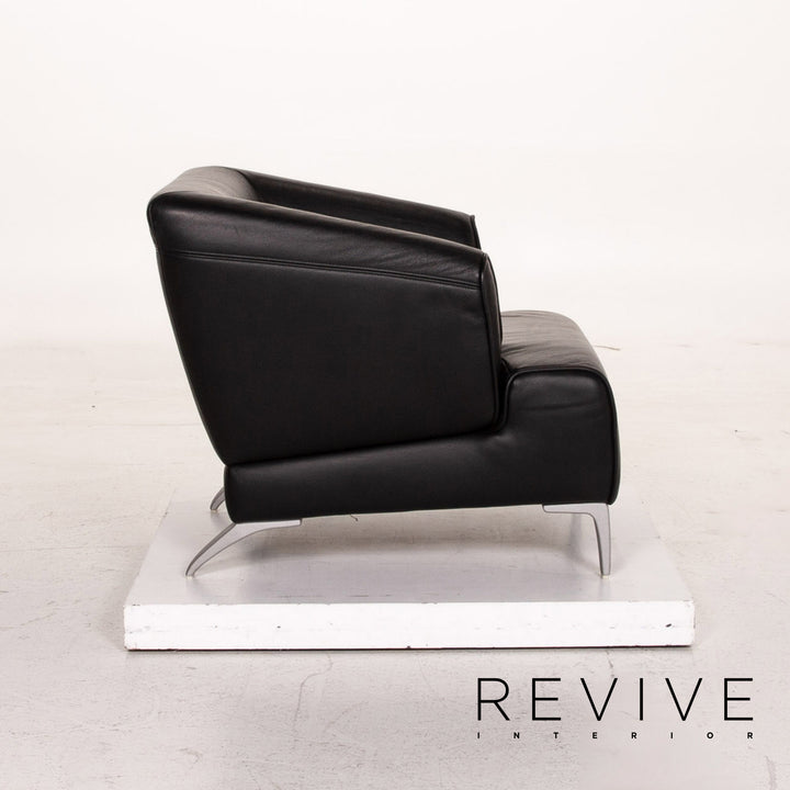 Rolf Benz Leather Armchair Black #15139