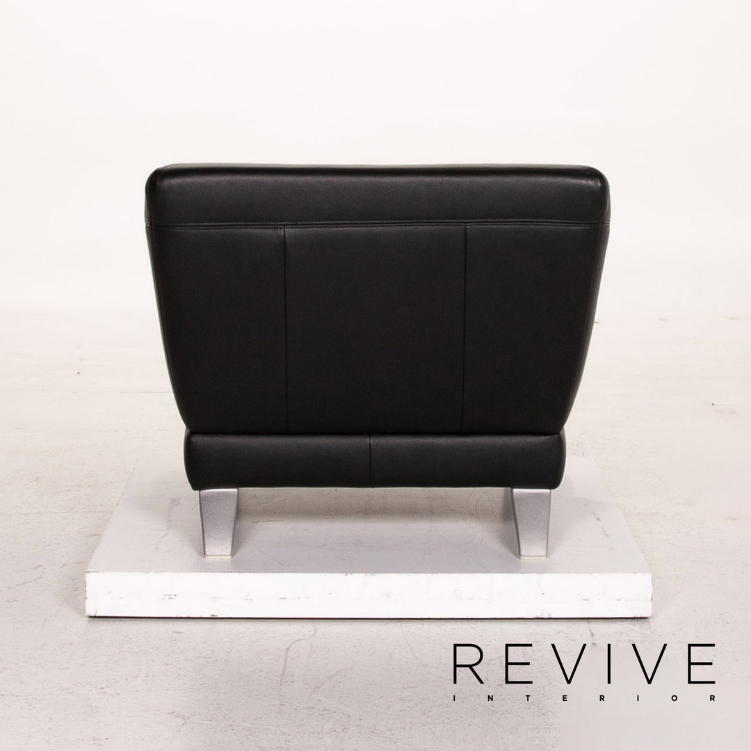 Rolf Benz Leather Armchair Black #15139