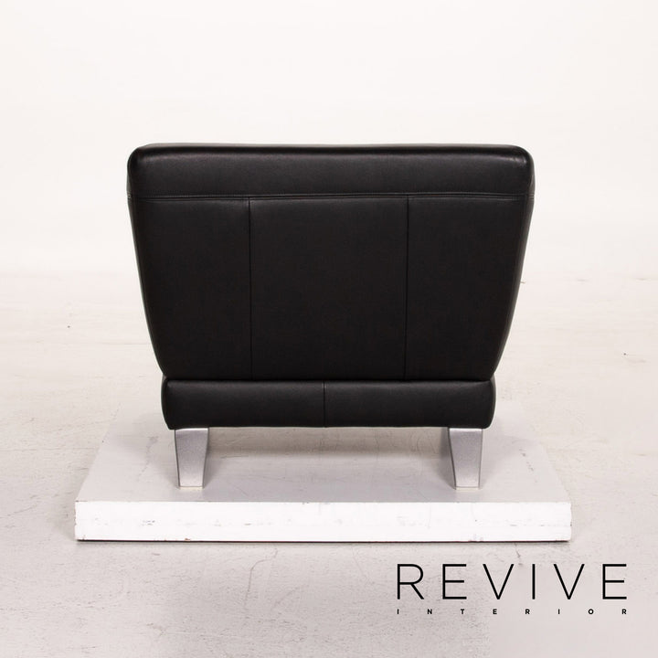 Rolf Benz Leather Armchair Black #15139