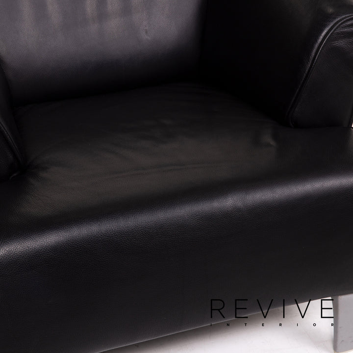 Rolf Benz Leather Armchair Black #15139