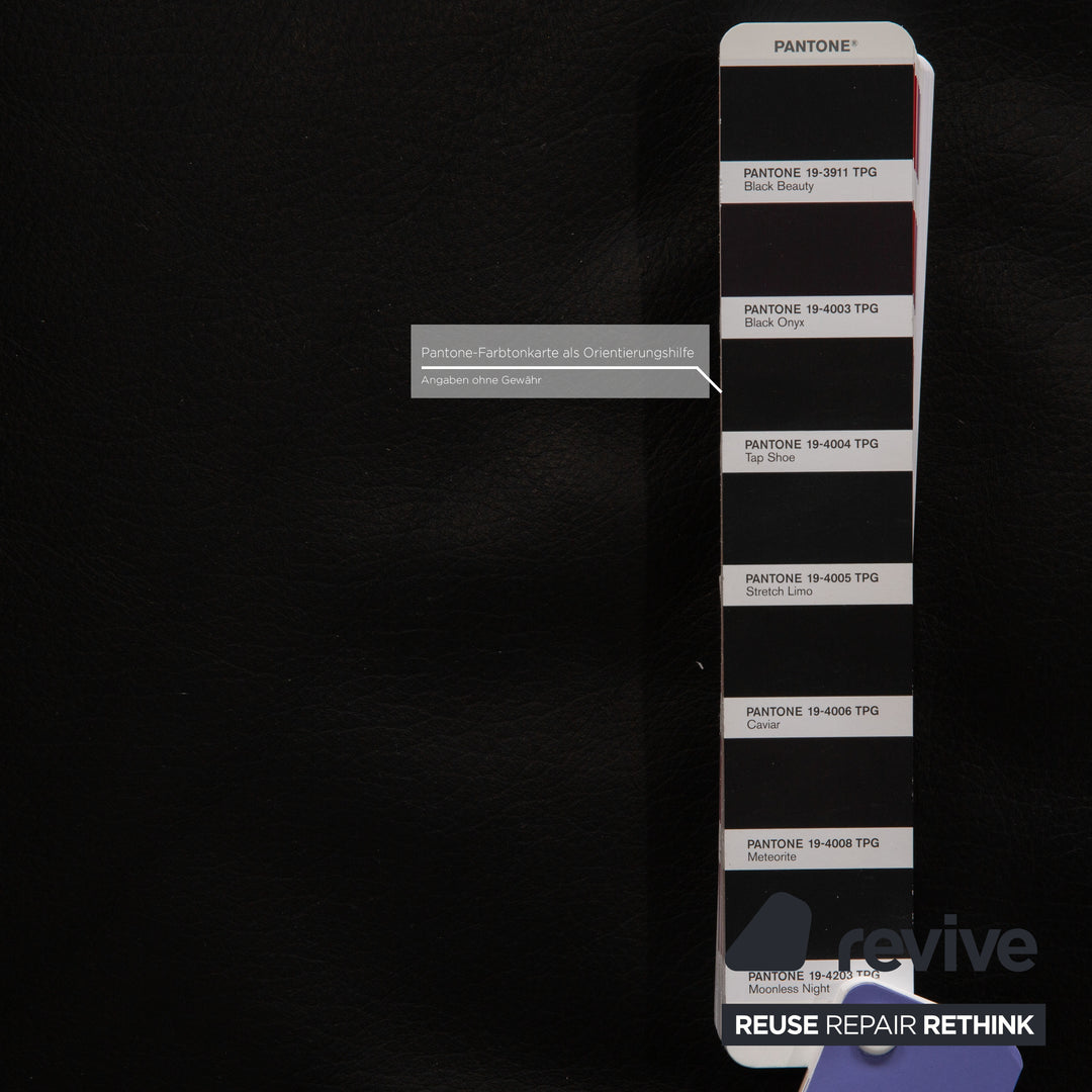 Rolf Benz leather armchair black