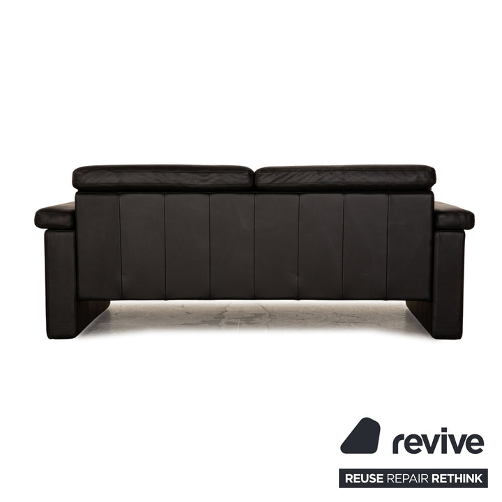 Rolf Benz Leder Sofa Garnitur Schwarz Dreisitzer Zweisitzer Sofa Couch