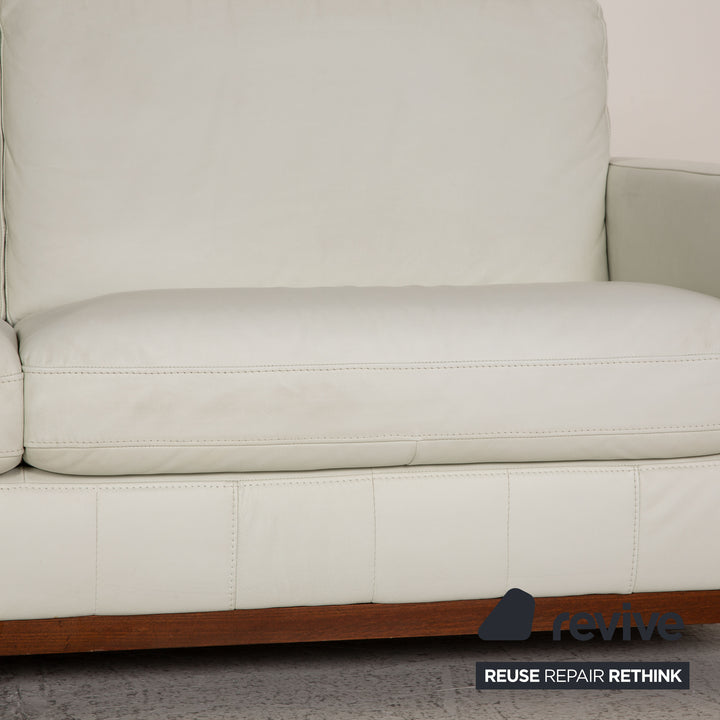 Rolf Benz Leder Sofa Weiß Dreisitzer Couch