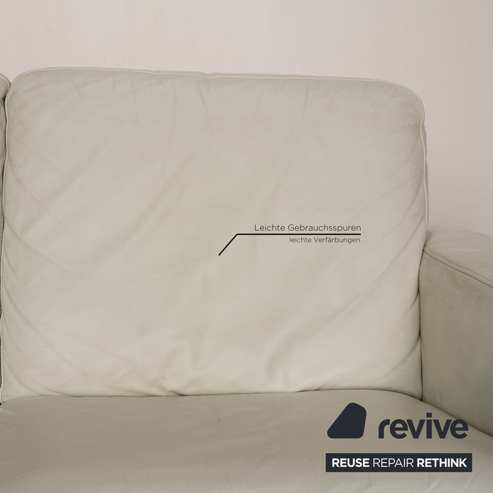 Rolf Benz Leder Sofa Weiß Zweisitzer Couch