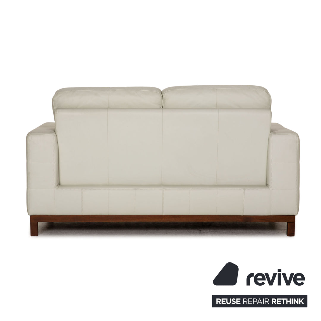 Rolf Benz Leder Sofa Weiß Zweisitzer Couch