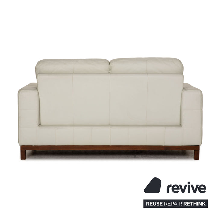 Rolf Benz Leder Sofa Weiß Zweisitzer Couch
