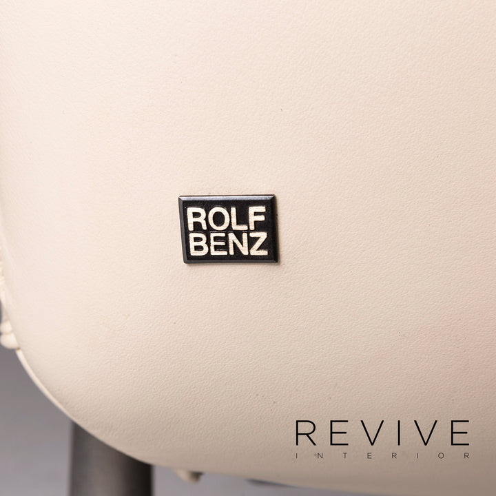 Rolf Benz Leather Chair Cream Armchair #1991