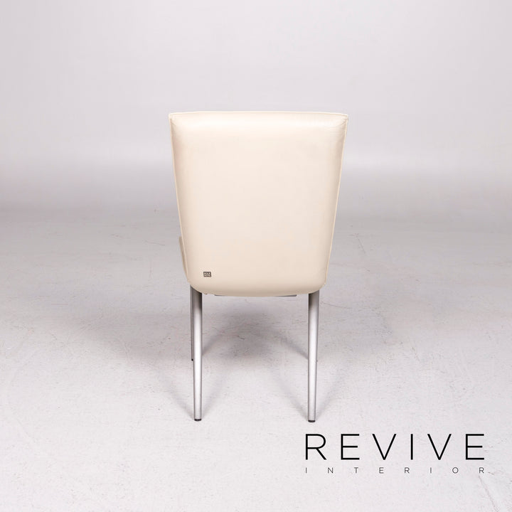 Rolf Benz Leather Chair Cream Armchair #1991