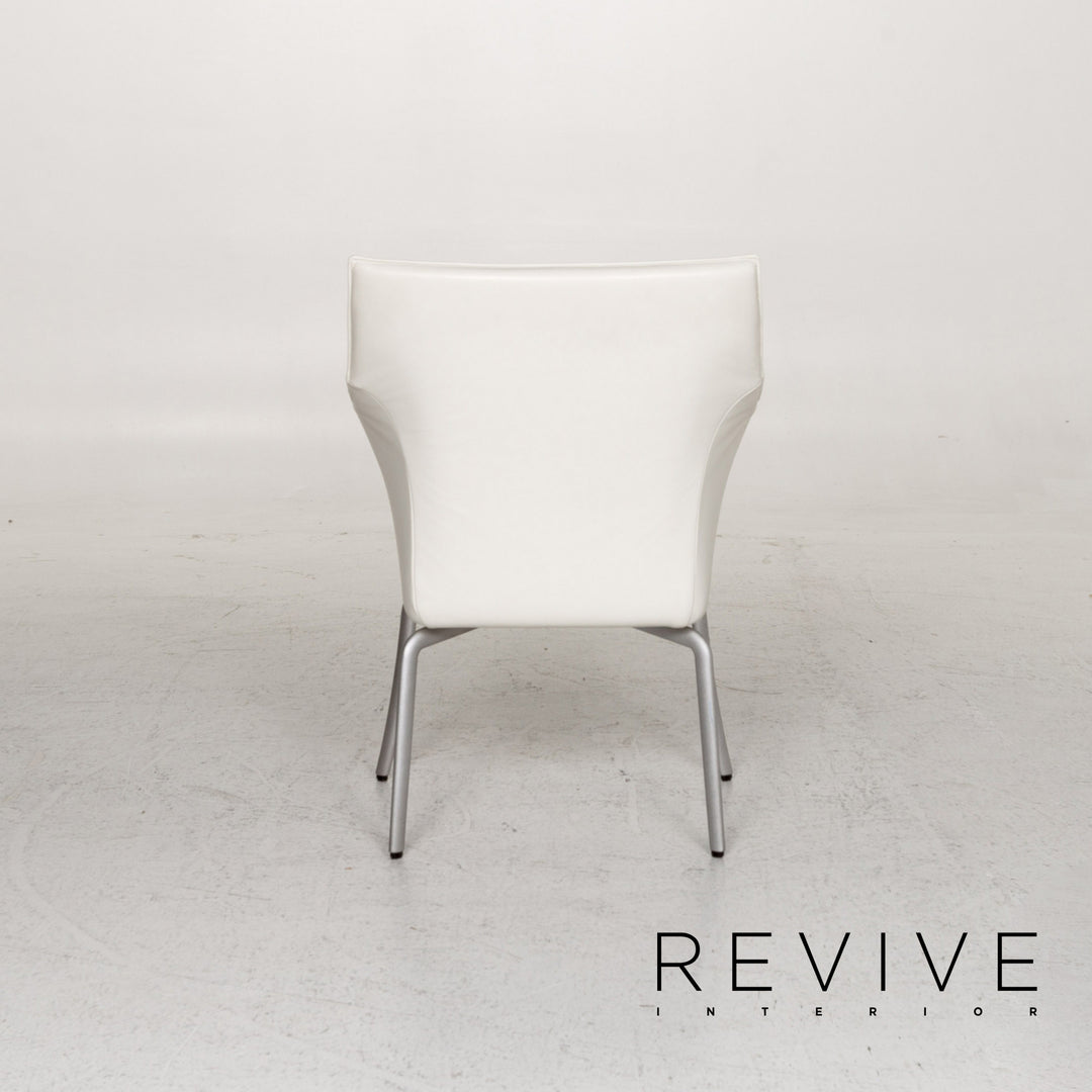 Rolf Benz Leather Chair Set White Dining Chair Armchair #13348