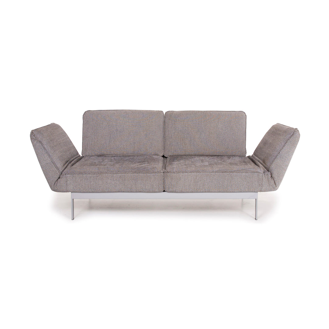 Rolf Benz Mera fabric sofa gray two-seater relax function #14714