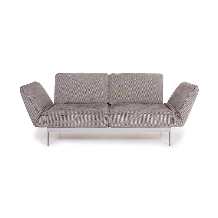 Rolf Benz Mera fabric sofa gray two-seater relax function #14714