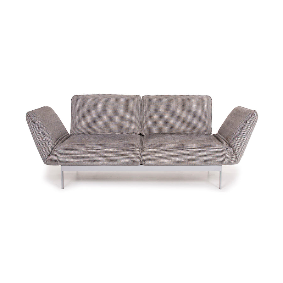 Rolf Benz Mera fabric sofa gray two-seater relax function #14714