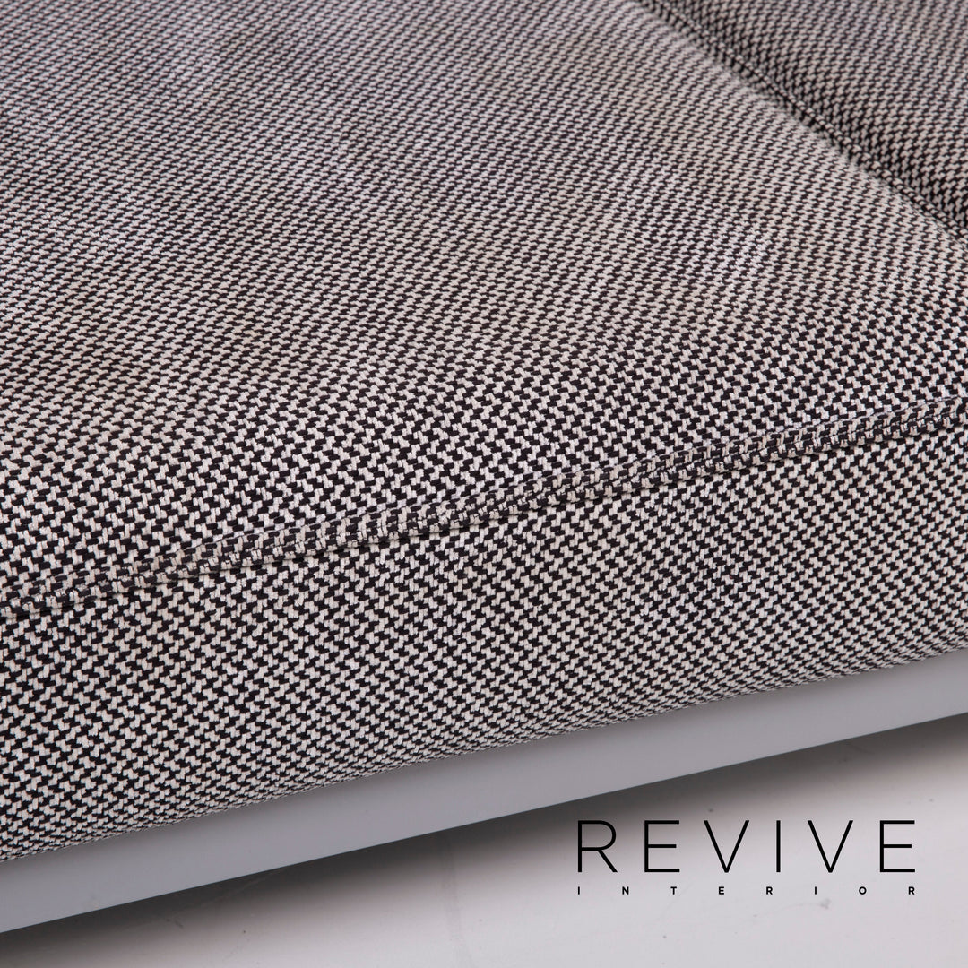 Rolf Benz Mera fabric sofa gray two-seater relax function #14714