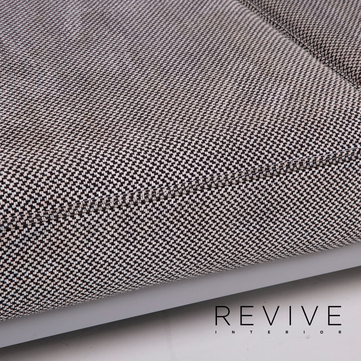 Rolf Benz Mera fabric sofa gray two-seater relax function #14714