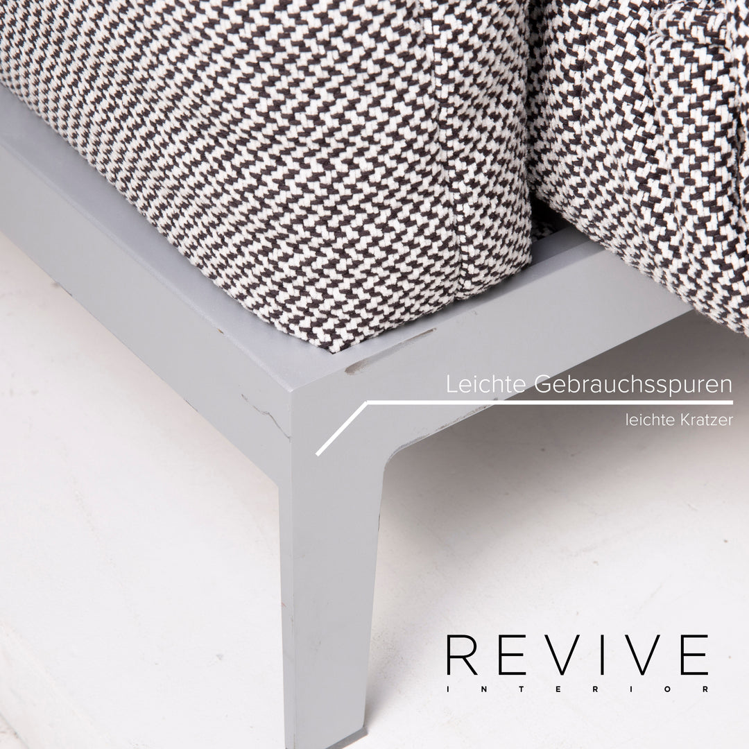 Rolf Benz Mera fabric sofa gray two-seater relax function #14714