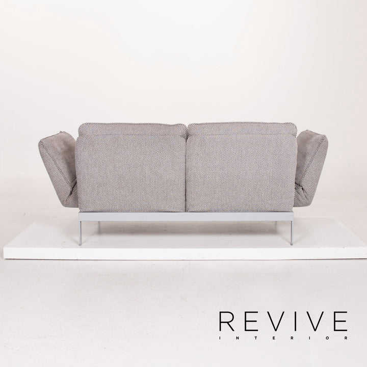 Rolf Benz Mera fabric sofa gray two-seater relax function #14714