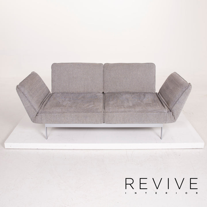 Rolf Benz Mera fabric sofa gray two-seater relax function #14714