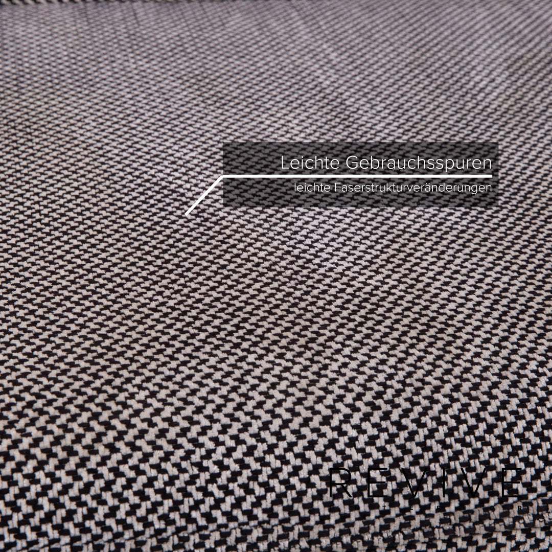 Rolf Benz Mera fabric sofa gray two-seater relax function #14714